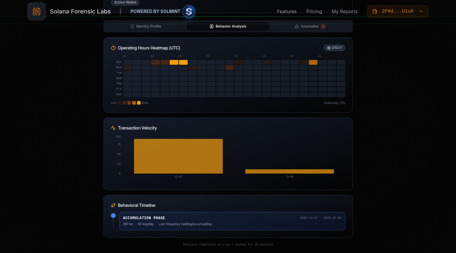 Solana Forensic Wallet Scanner gallery image