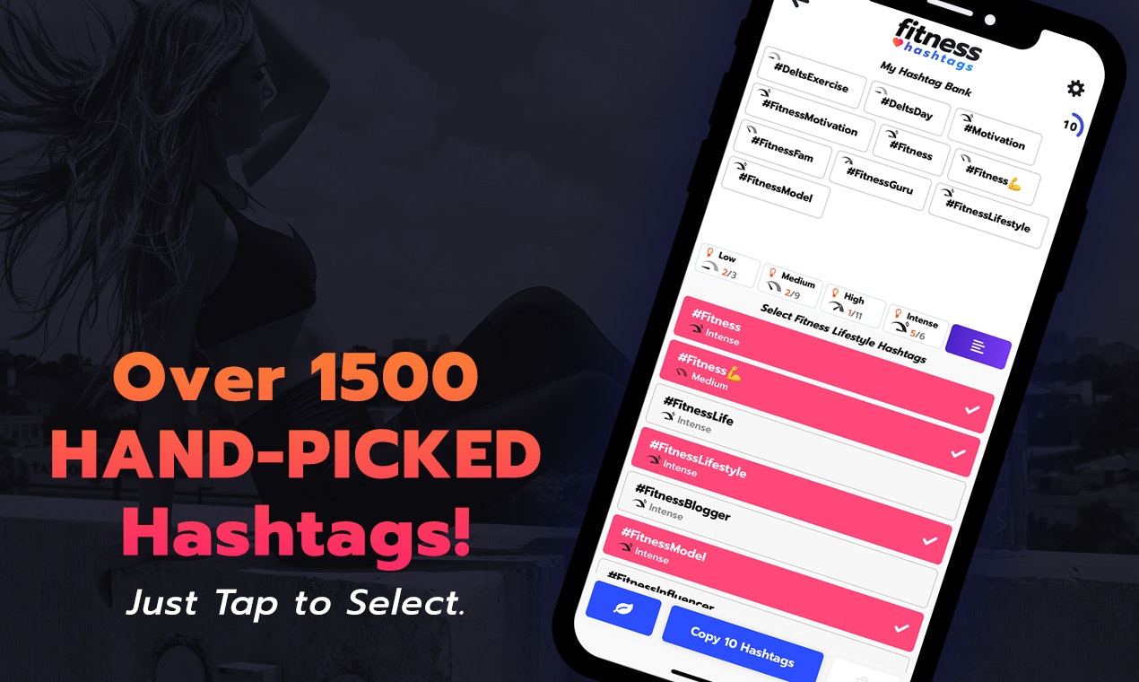 Fitness Hashtags App gallery image
