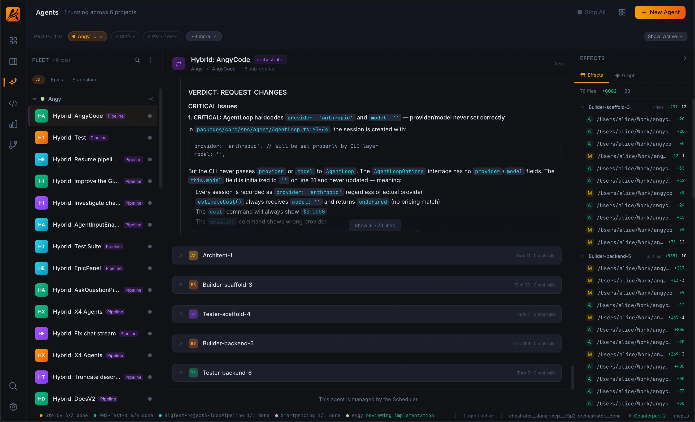 Angy: Multi‑agent pipelines w/ AI‑driven scheduling + safety check ...