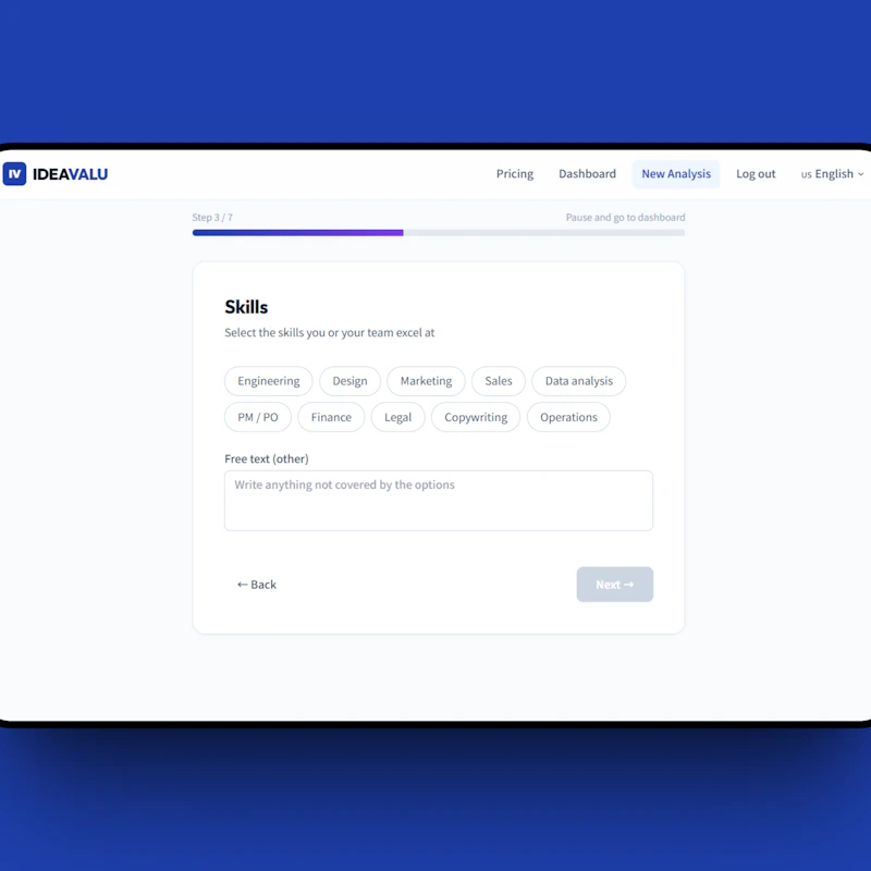 IDEAVALU - AI Business Idea Generator screenshot 5