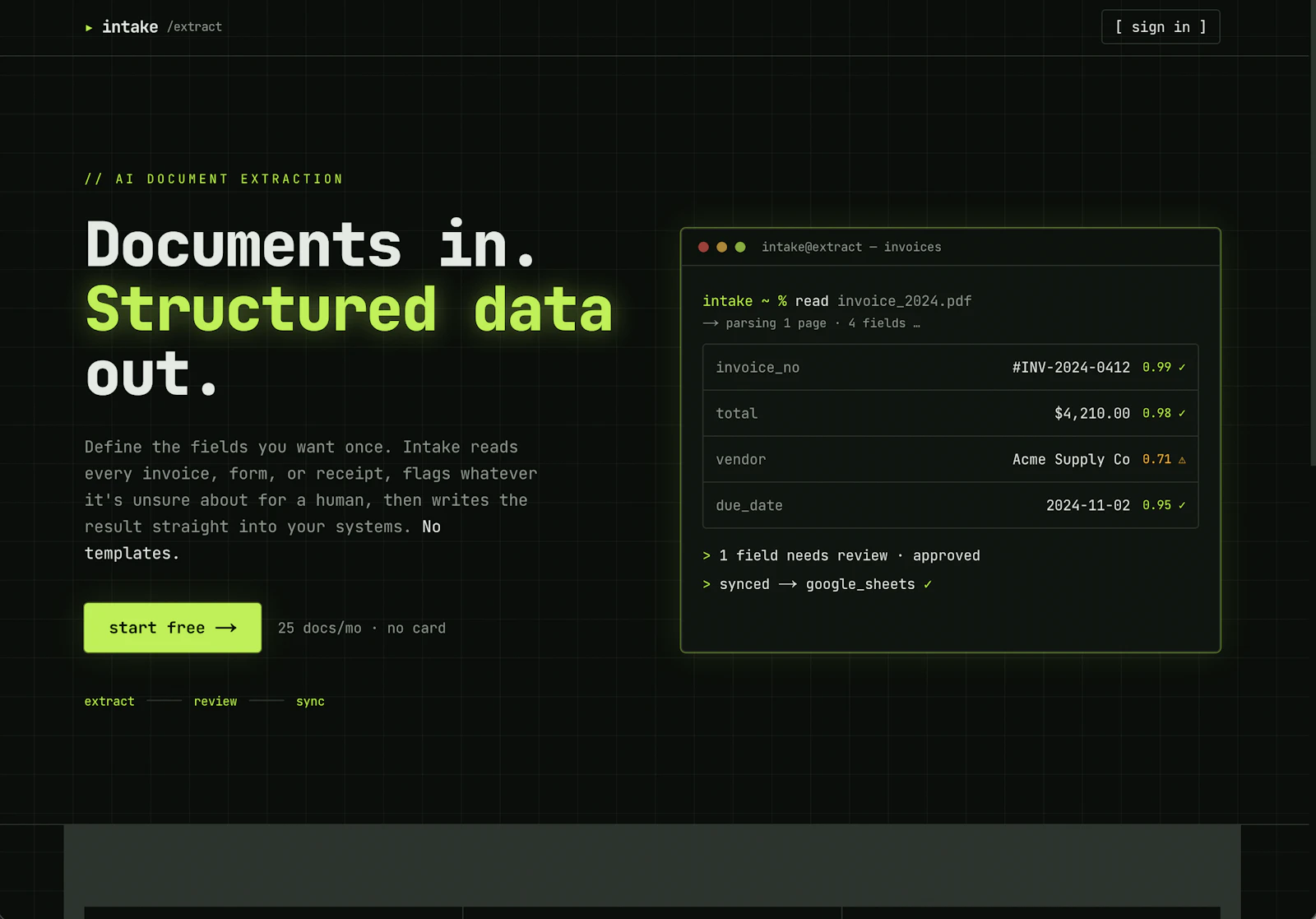 Intake screenshot 5