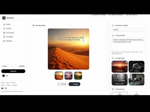 AI Carousel Generator gallery image