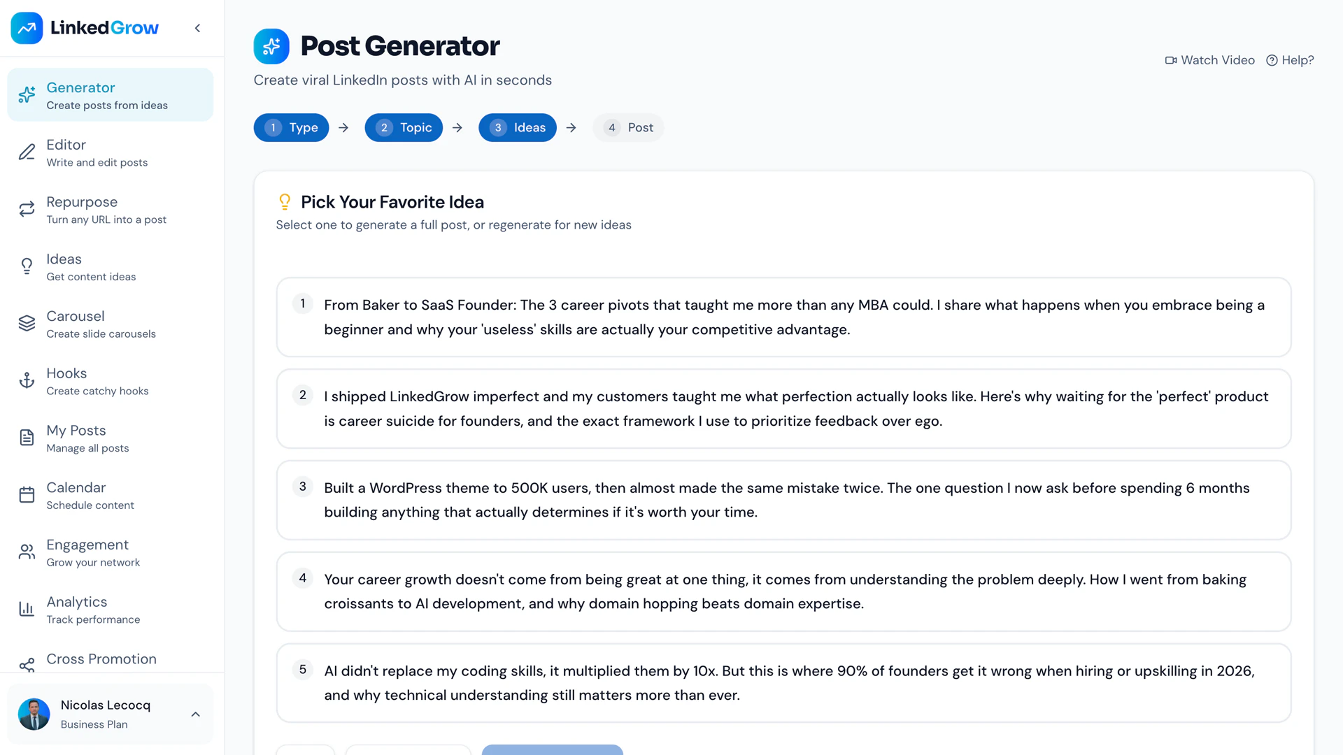 LinkedGrow 截图 2