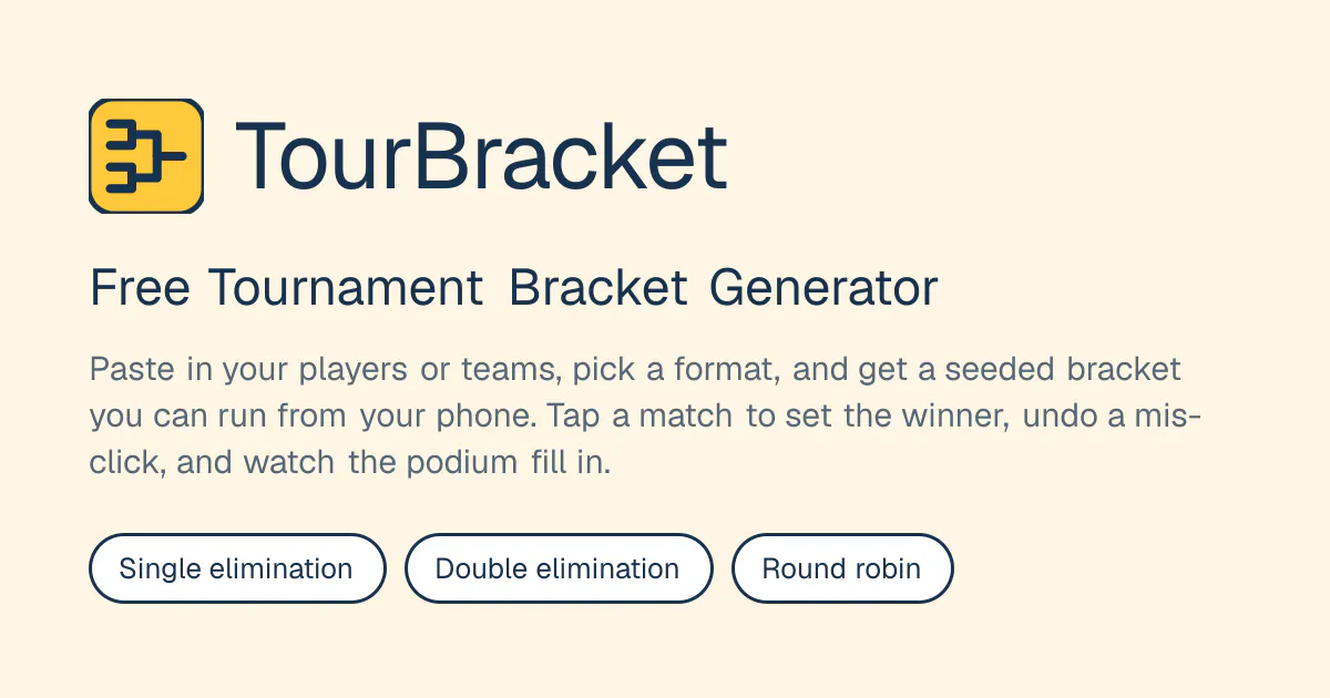 TourBracket gallery image