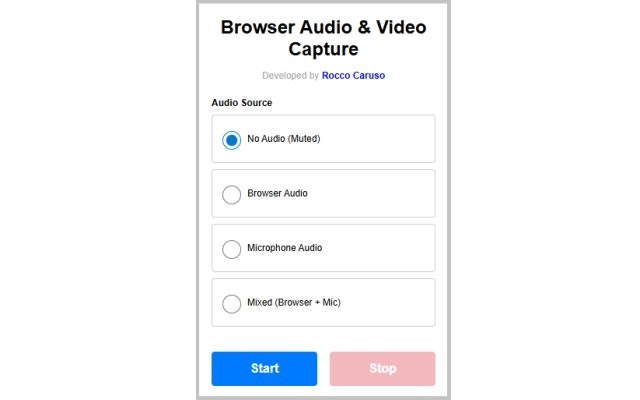Browser Audio & Video Capture