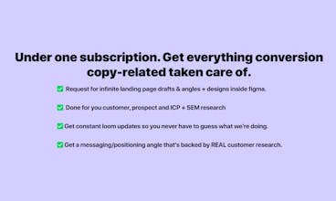 Conversion Copy as a Subscription gallery image