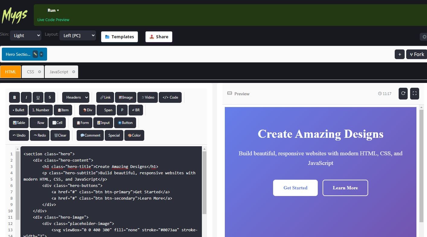 Mygs - Screenshot 2 showing product features and functionality