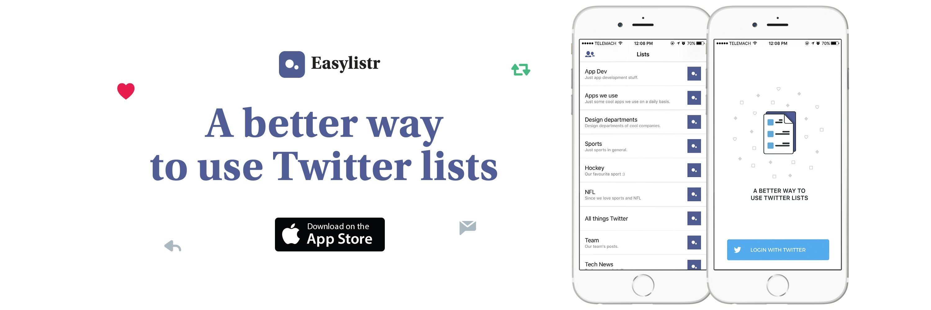 Easylistr iOS - Twitter lists made easy gallery image