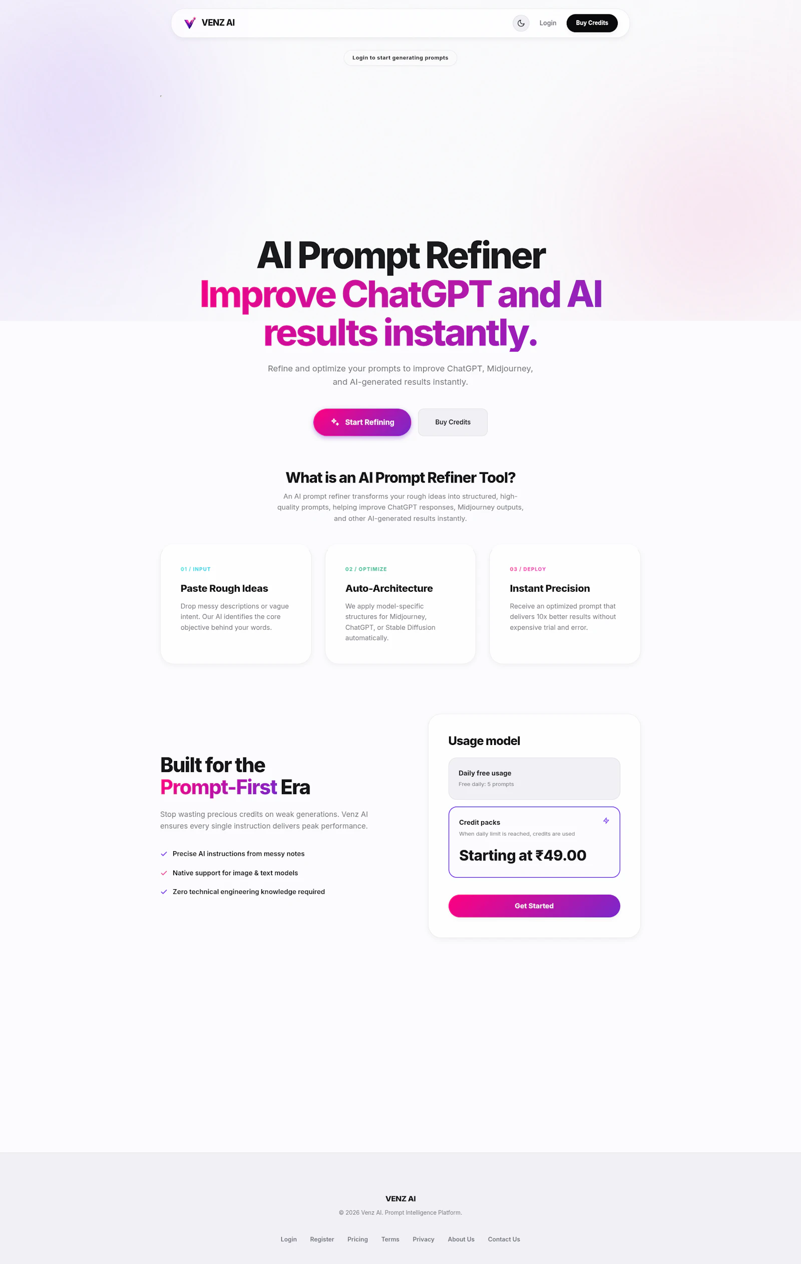 Venz AI screenshot 1