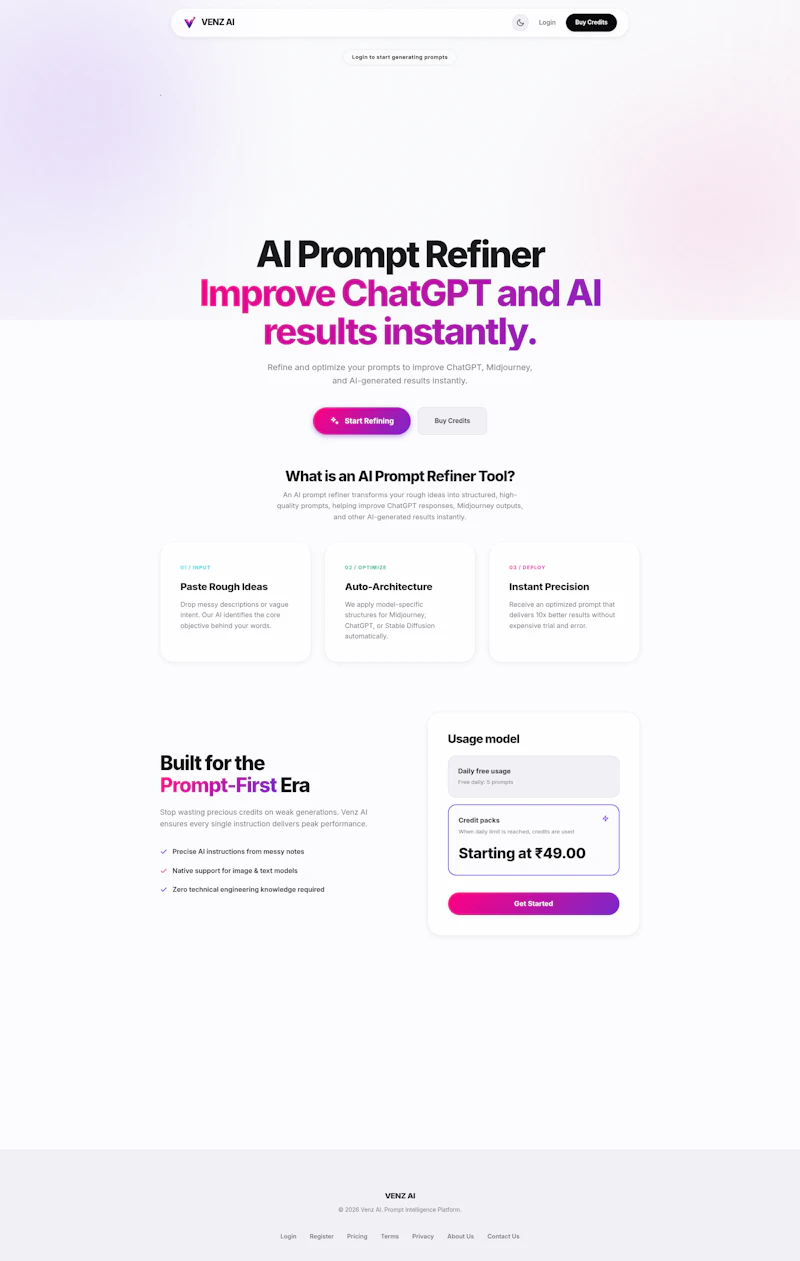 Venz AI screenshot 1