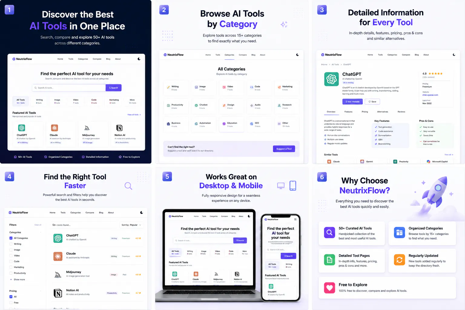NeutrixFlow AI Tool Finder gallery image