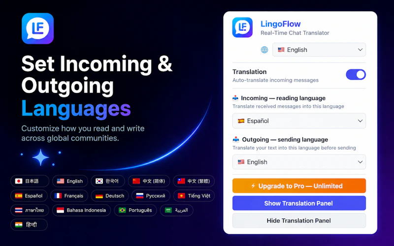 LingoFlow — Chat Translator screenshot 3