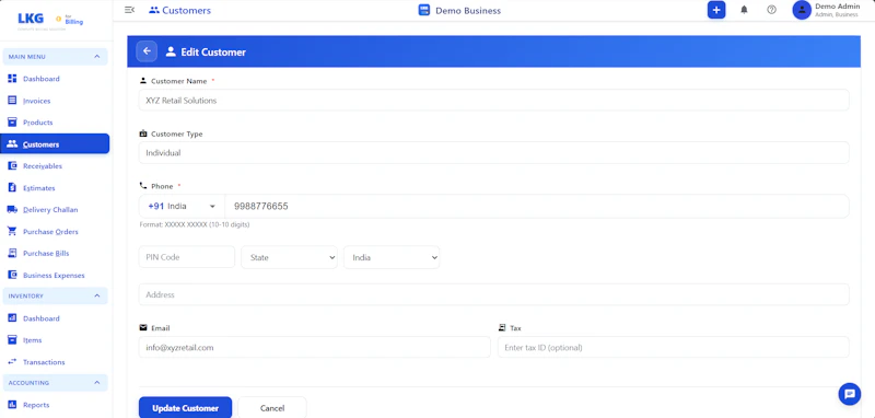 LKG for Billing screenshot 19
