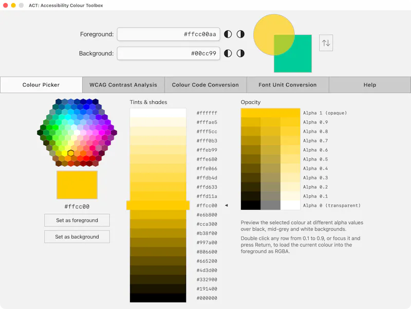 ACT screenshot 1