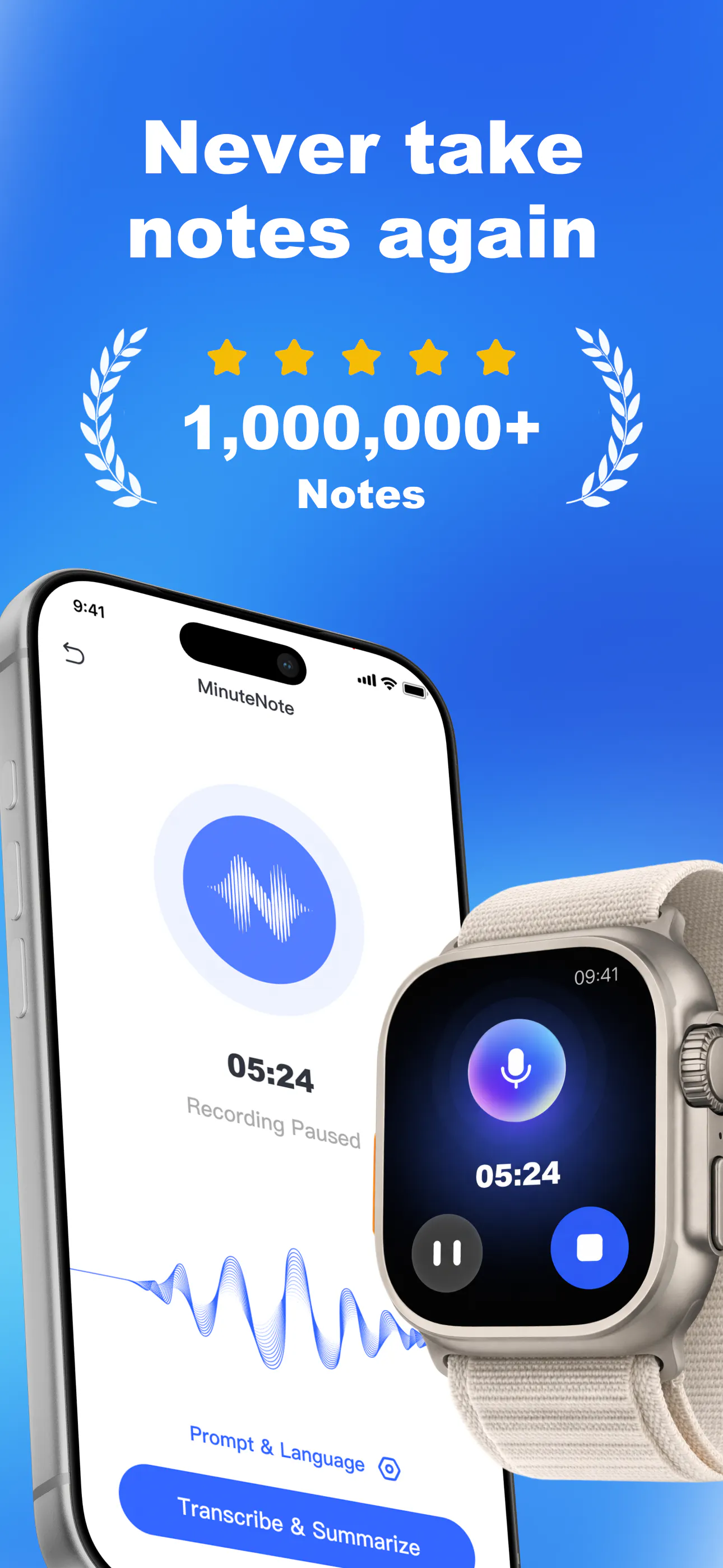 AI Minute Note 제품 배너