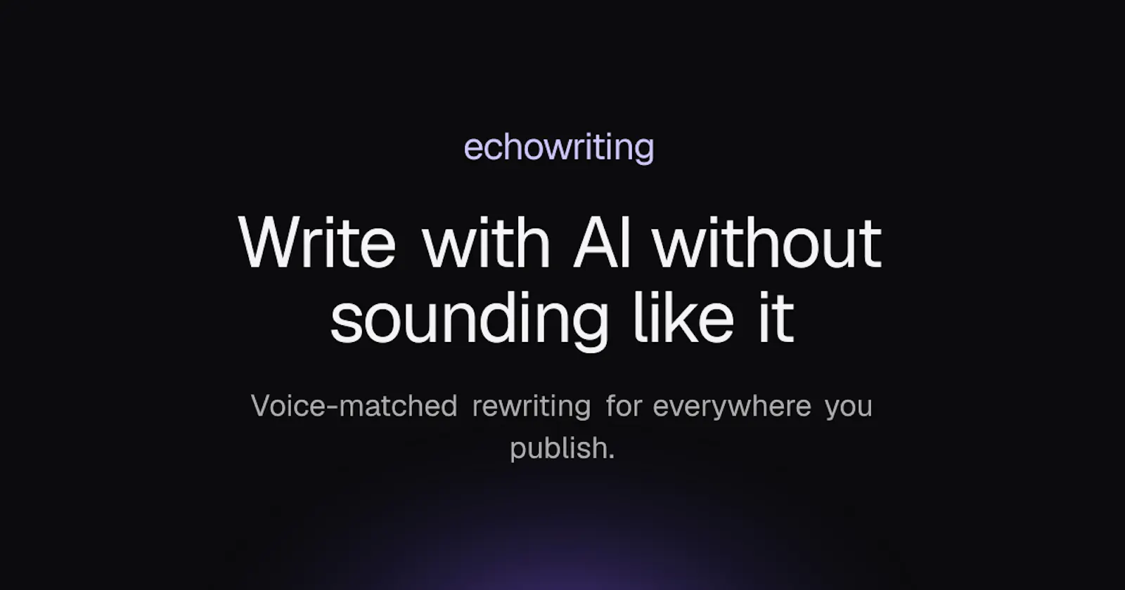 Echowriting screenshot 1