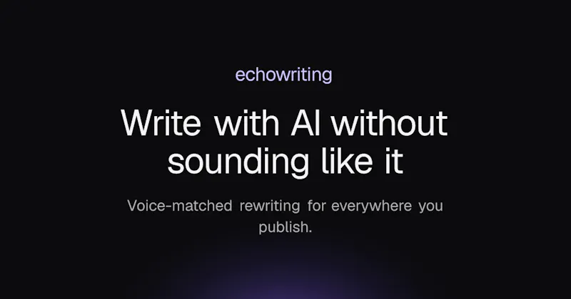 Echowriting screenshot 1