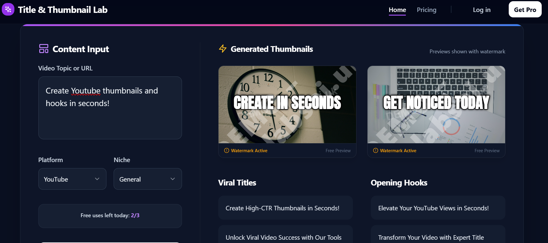 Title & Thumbnail Lab gallery image
