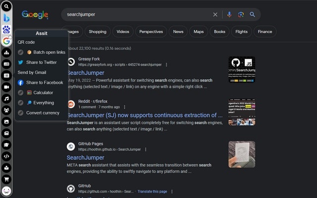 SearchJumper امتداد media 3