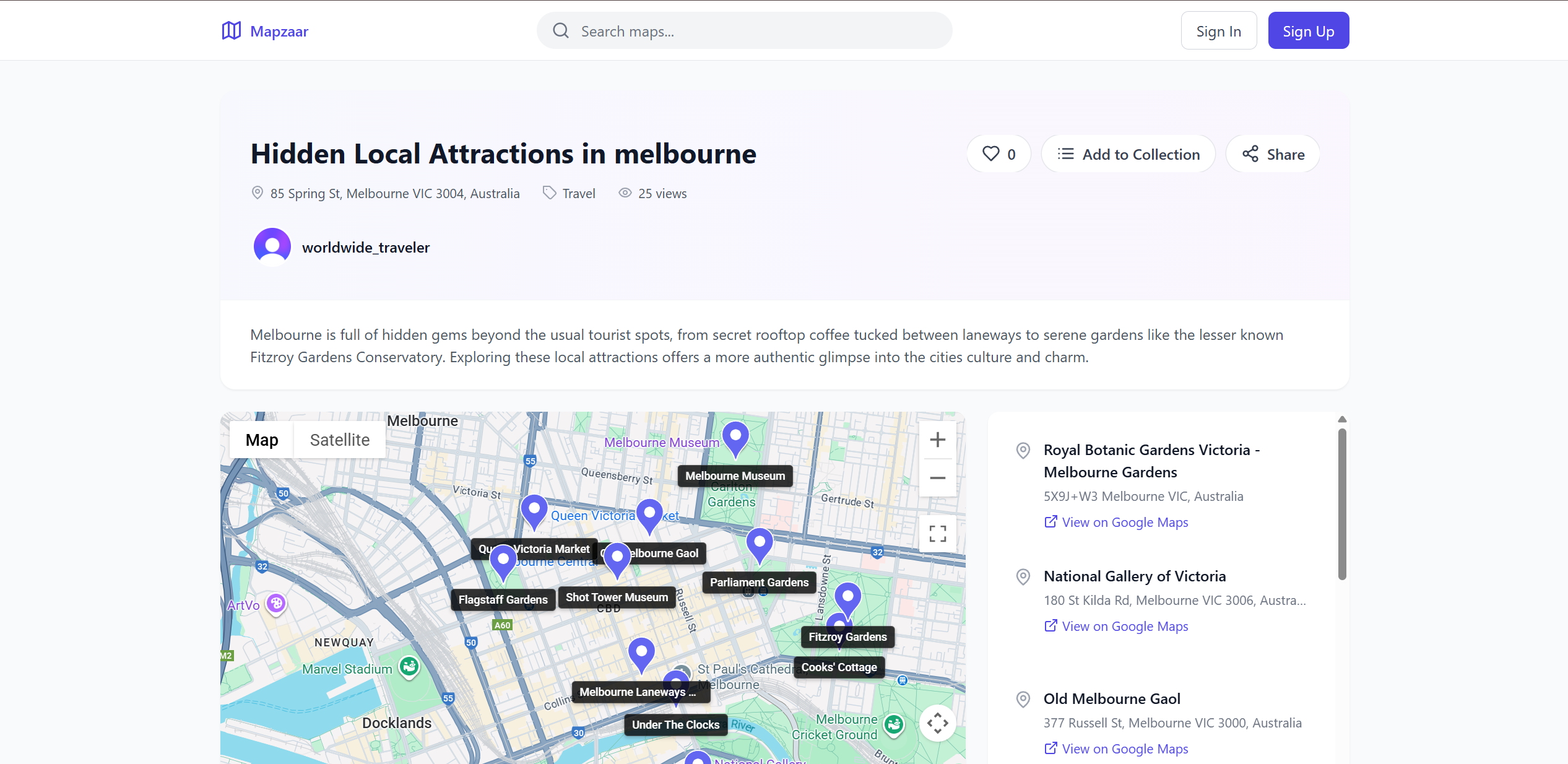 Mapzaar screenshot 1