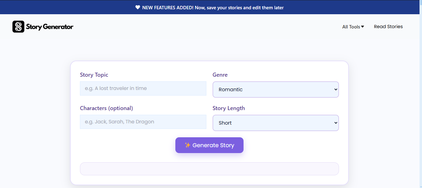 AI Story Generator gallery image