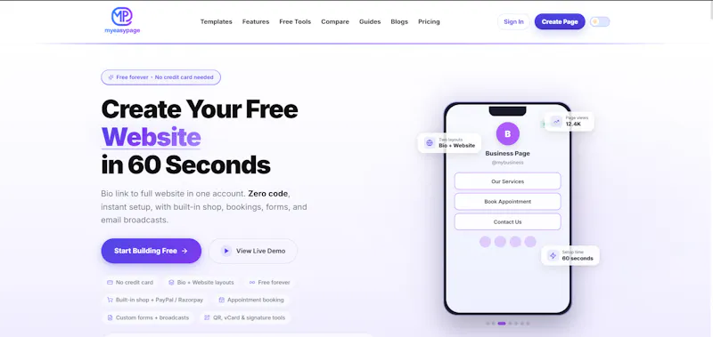 myeasypage 2.0 screenshot 1