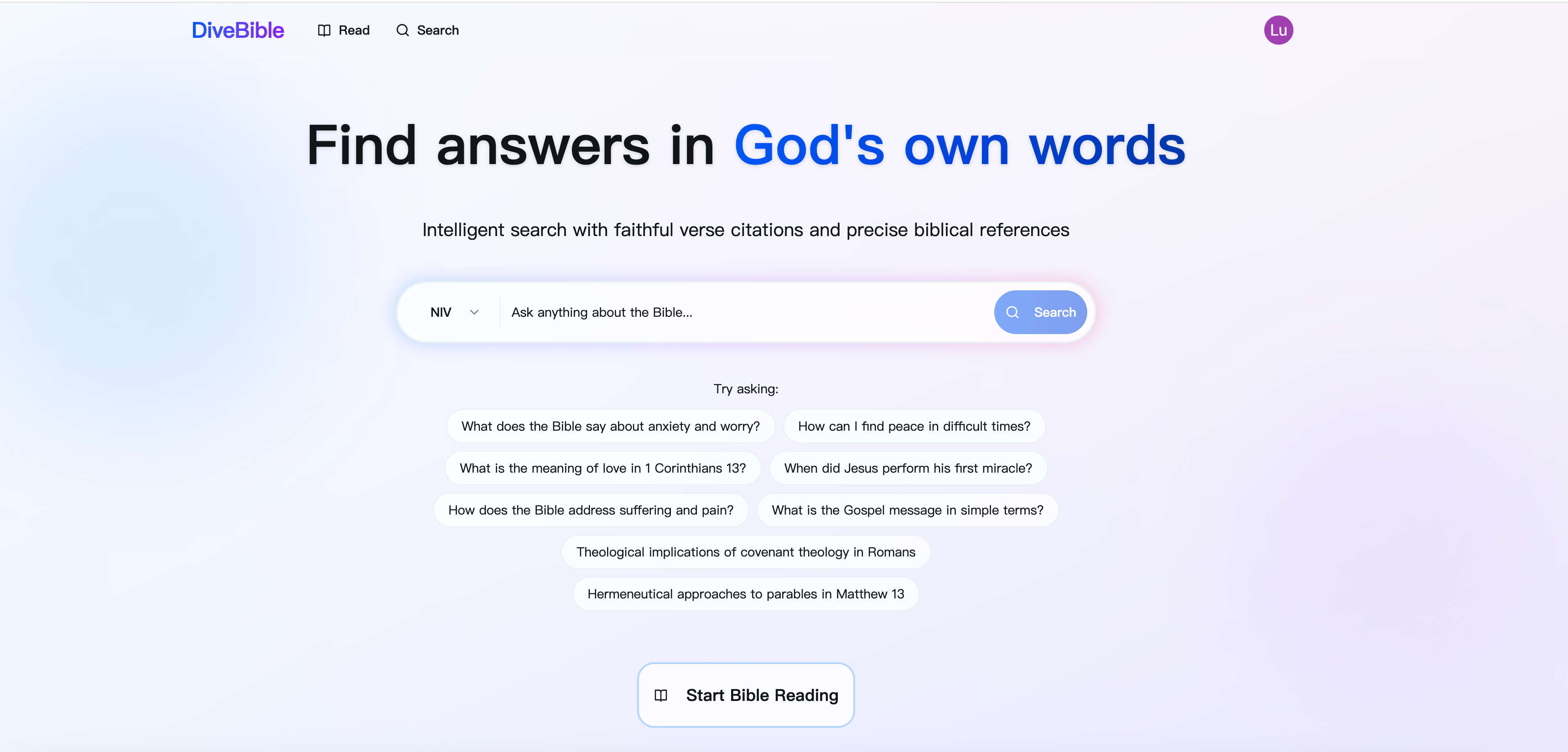 Велека - Библейская платформа поиска и учебного поиска с помощью AI медиа 2