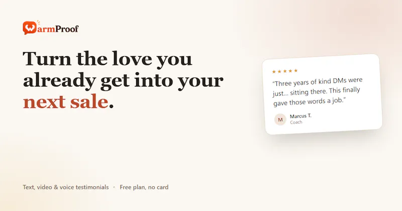 WarmProof screenshot 2