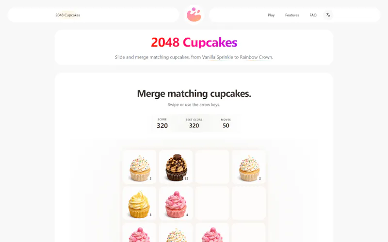 2048 Cupcakes screenshot 1