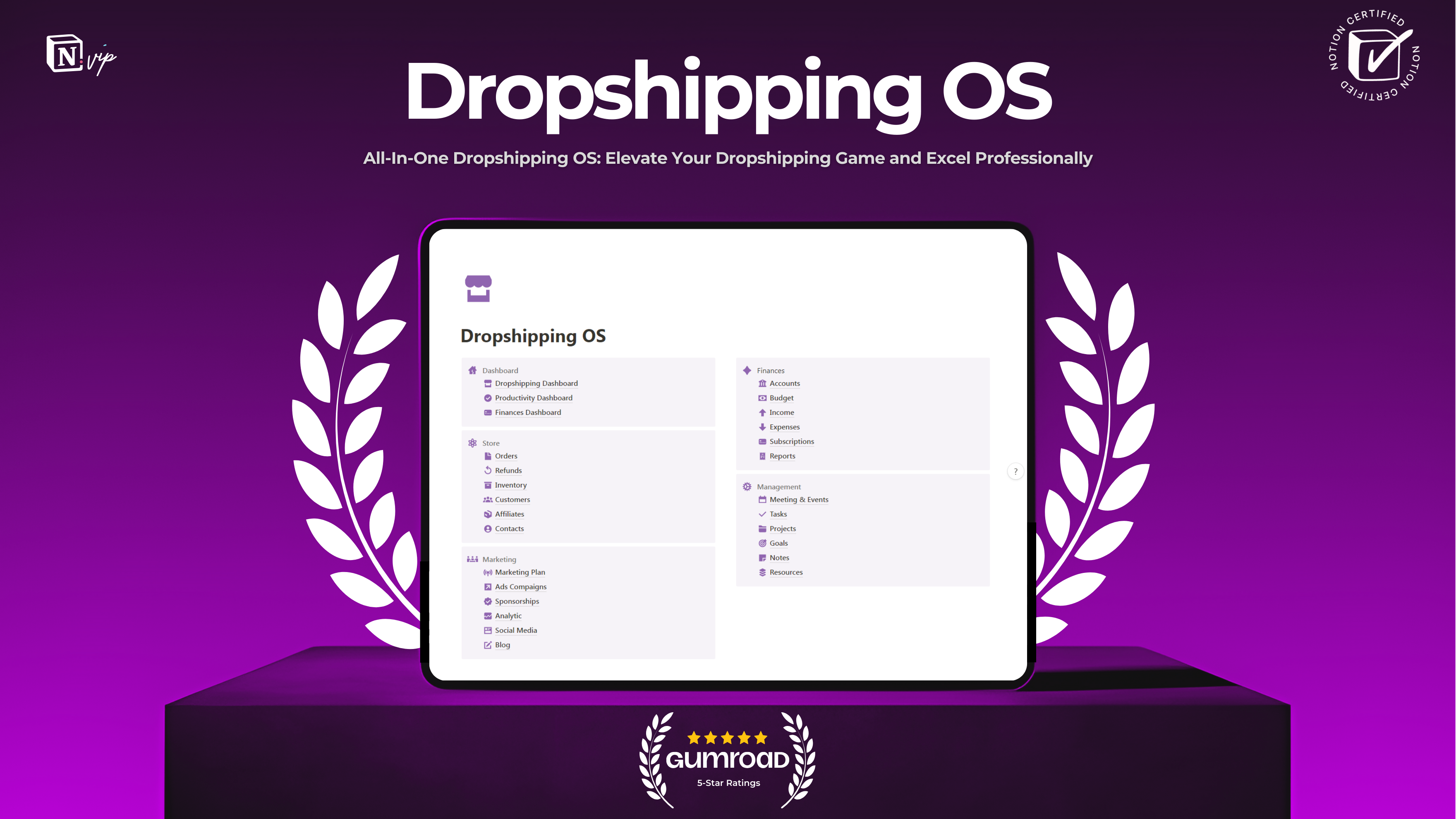 Notion OS DropShipping OS