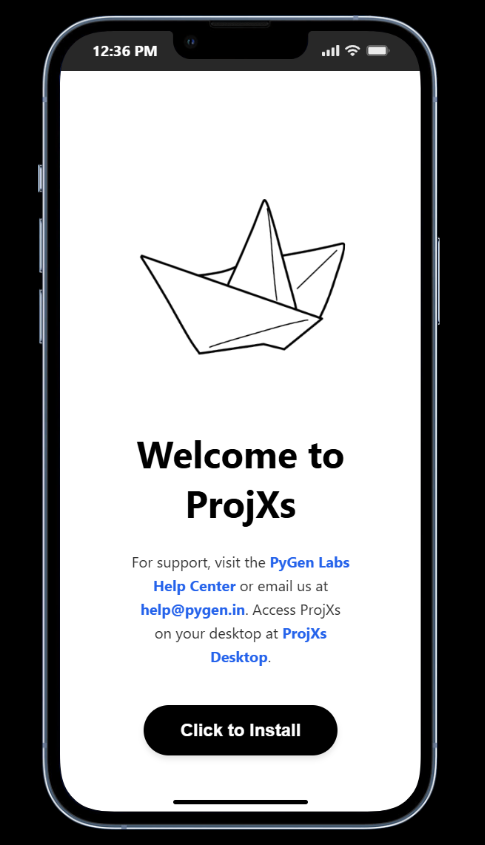 ProjXs Mobile - Screenshot 2 preview