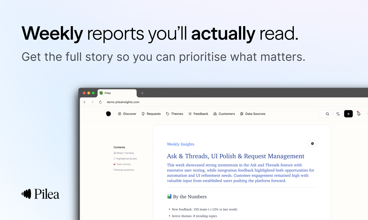 Pilea Insights - Your next move is hiding in your feedback. media 6