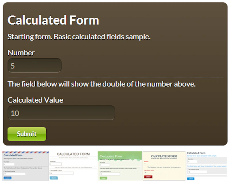Calculated Fields Form screenshot 4