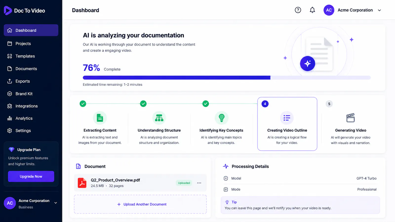 Narrdoc — Turn docs into demo videos screenshot 2