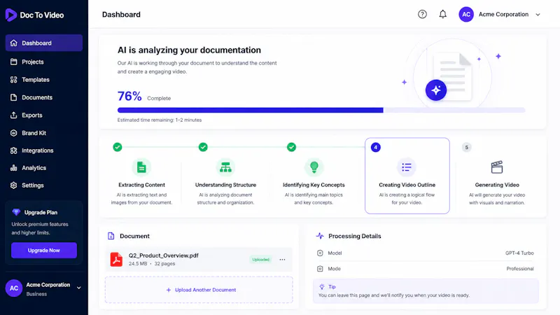 Narrdoc — Turn docs into demo videos screenshot 2