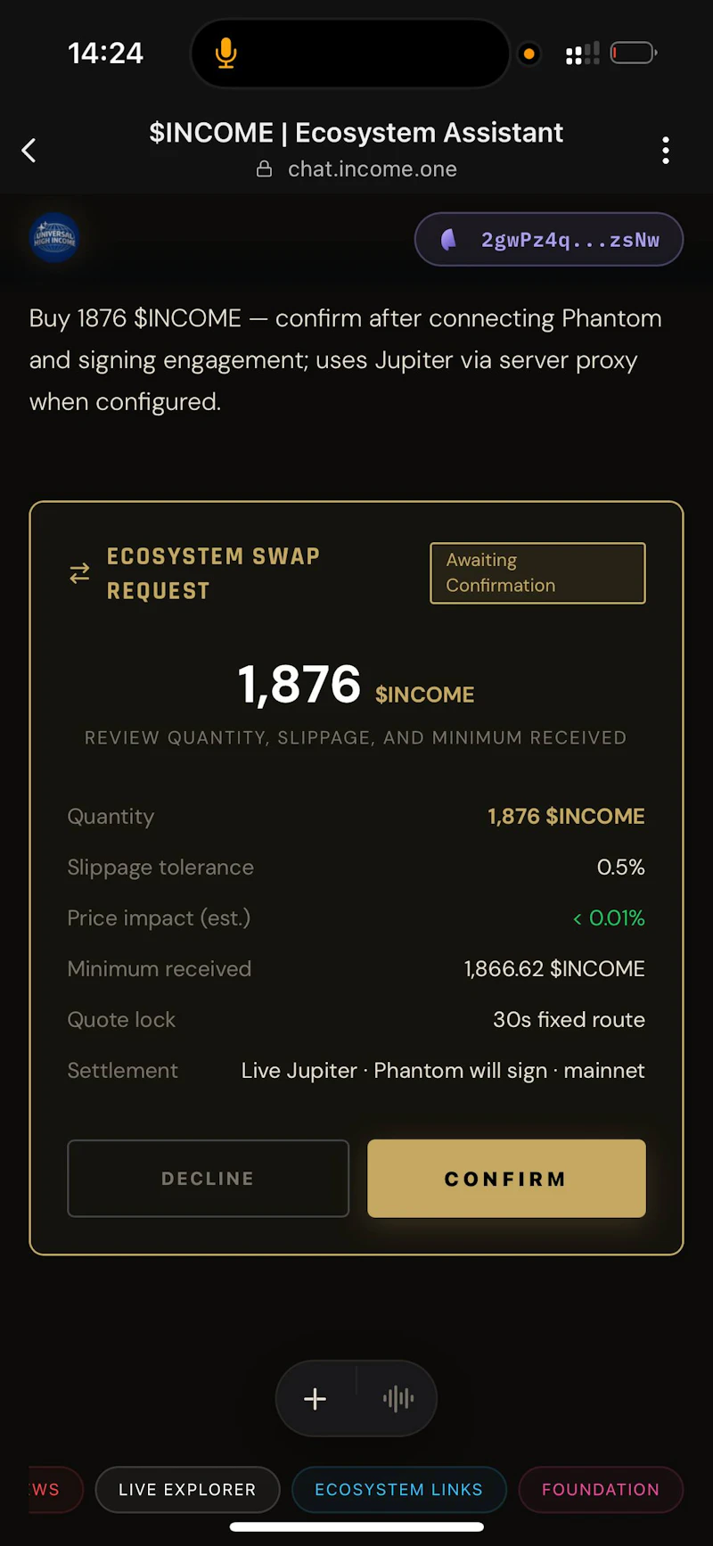 $INCOME screenshot 7
