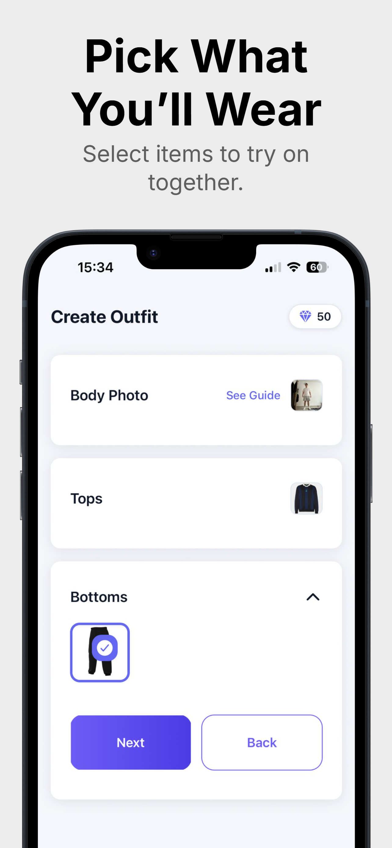 OutfitSnap – AI Stylist & Virtual Try-On gallery image