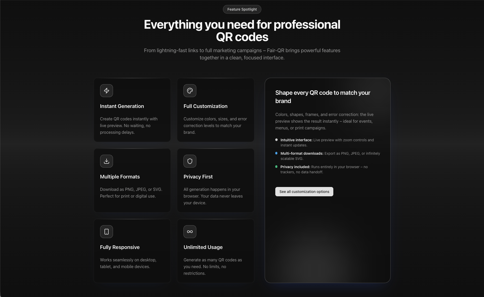 Fair QR Code Generator gallery image
