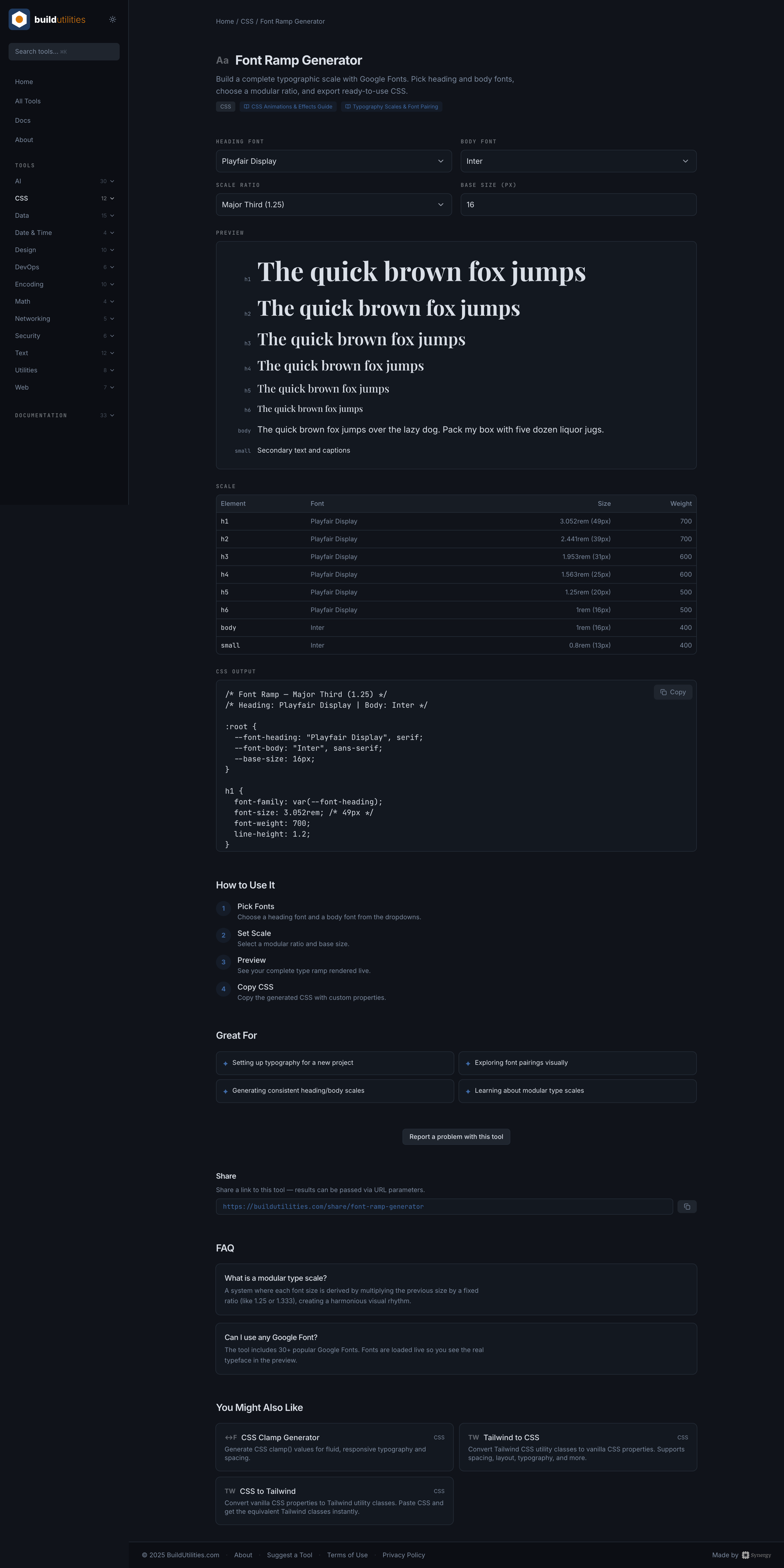 BuildUtilities - Screenshot 3 showing product features and functionality
