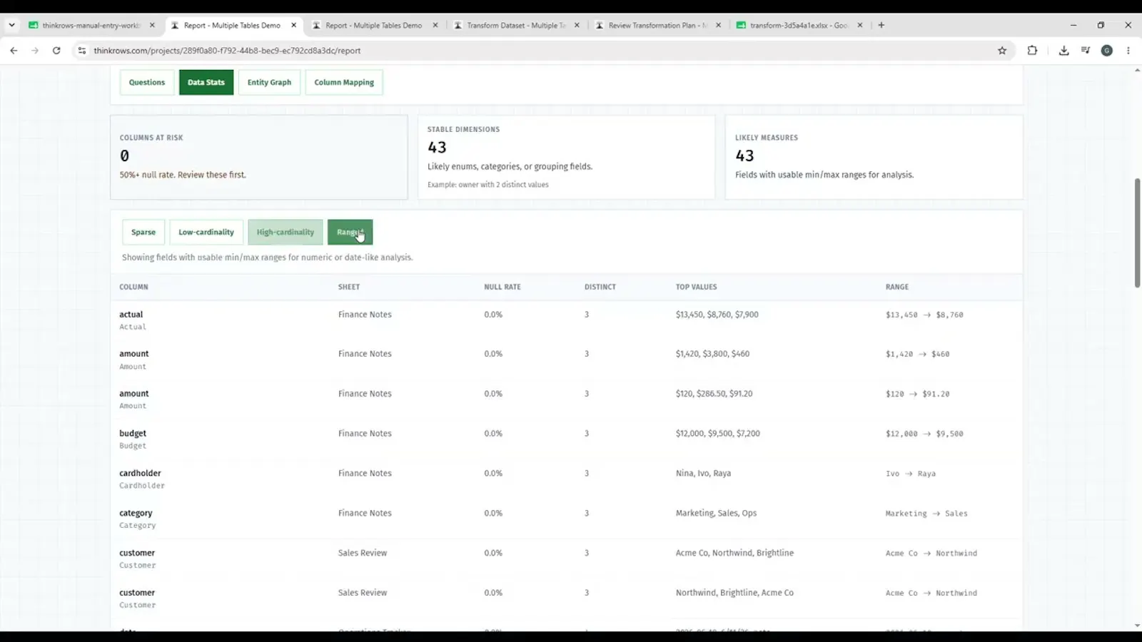 ThinkRows screenshot 1 (video preview)
