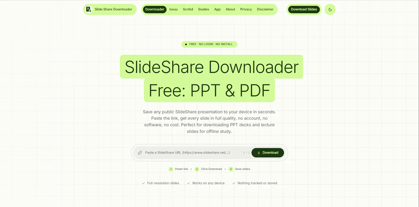 Slide Share Downloader Free screenshot 1