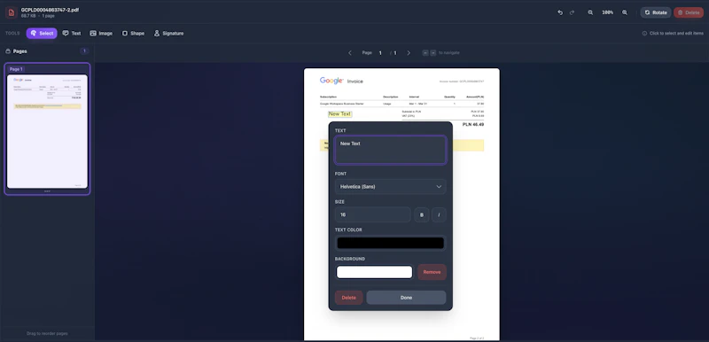 EditoraPDF screenshot 3