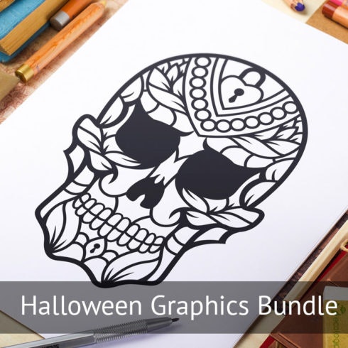 Halloween Graphics Bundle – 160 AI, 160 EPS, 15 PSD, 1493 PNG, 203 JPG, 2 OTF, 1 2 CSH, 1 PAT
