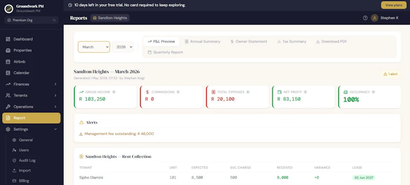 Groundwork PM screenshot 2