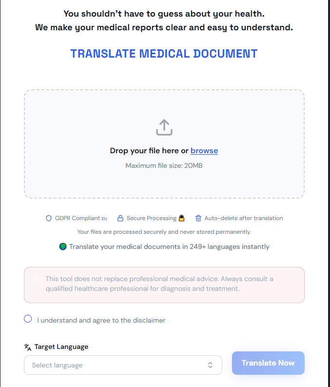 Medical Report Translator gallery image