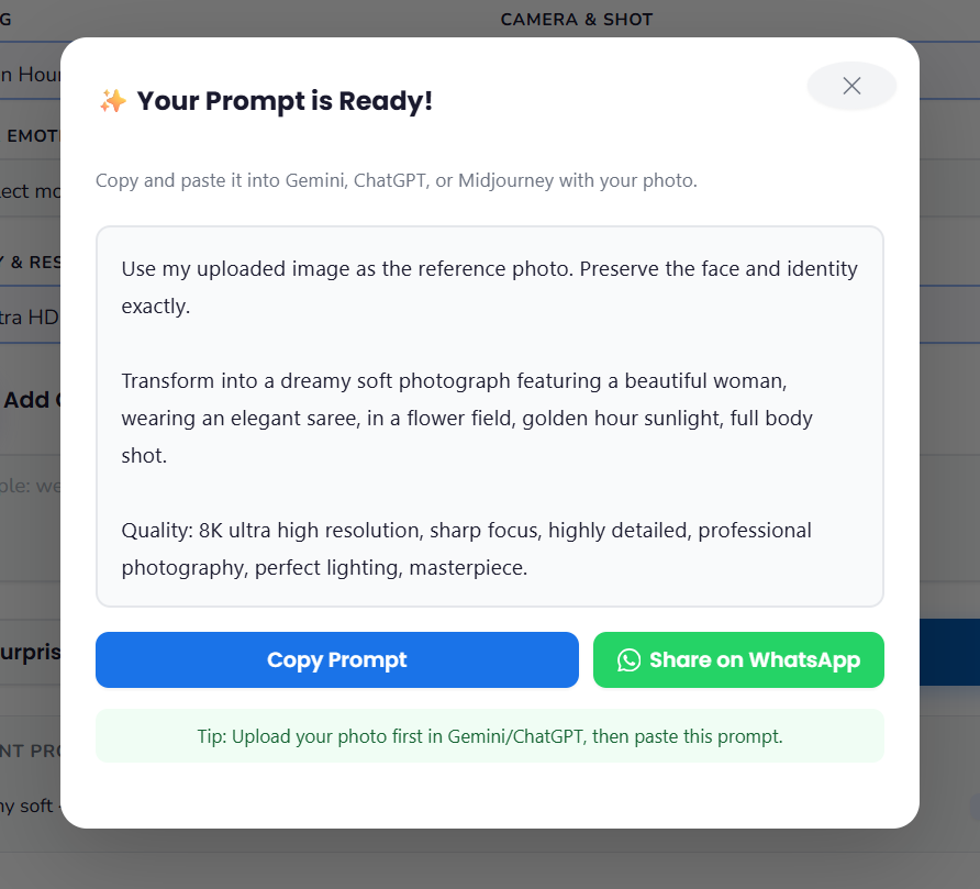 AI Photo Prompt Generator gallery image