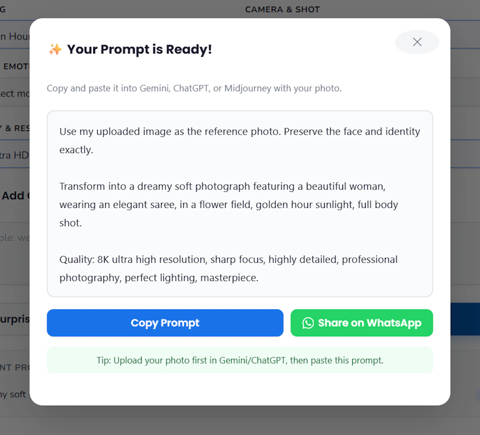 AI Photo Prompt Generator screenshot 3