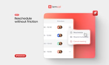 Lemcal dashboard - Customize your booking page for a seamless scheduling experience.