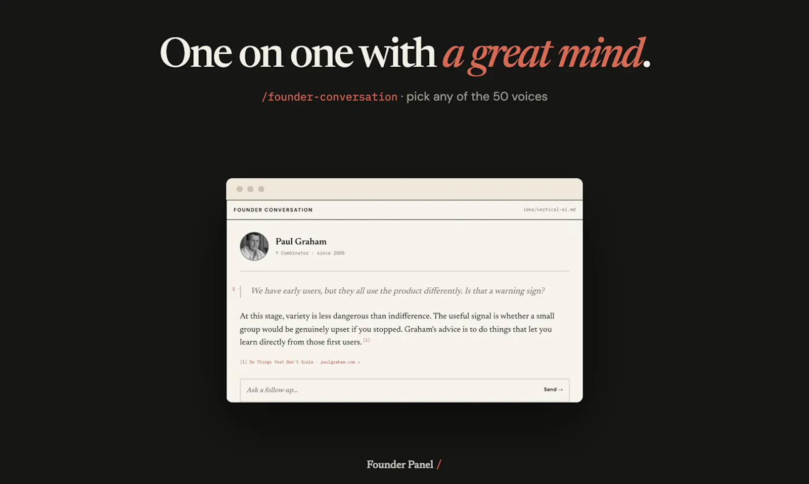 Founder's Panel  screenshot 5
