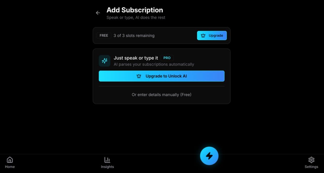 Subcut - Screenshot 3 showing product features and functionality